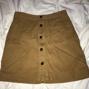 GAP Corduroy Tan Skirt